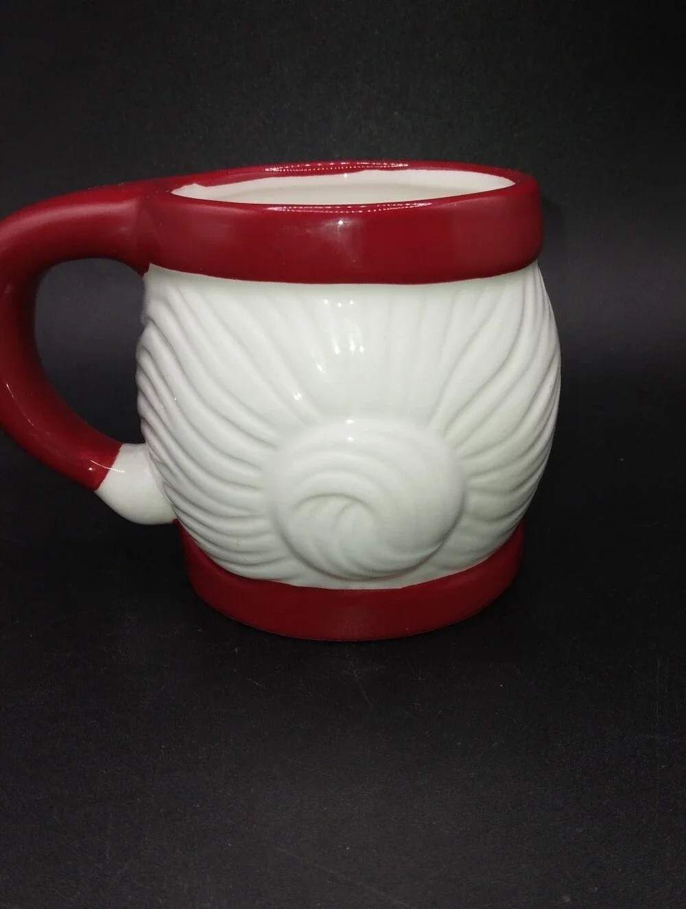 Vintage Pottery Barn Figural Mrs. Claus Mug, Ceramic READ